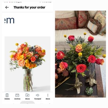 UrbanStems - Left is what is advertised, right is what was received. - Florists Near Me UrbanStems - Left is what is advertised, right is what was received. - Florists Near Me
