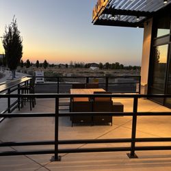 Front patio, at sunset!