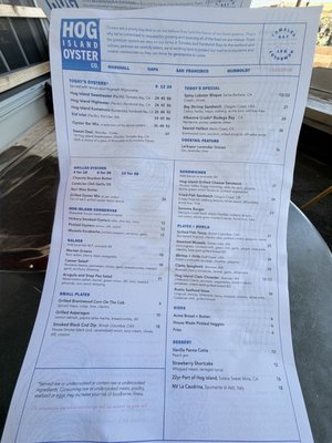 Menu photo 2 Hog Island Larkspur Larkspur, CA Menu photo 2 Hog Island Larkspur Larkspur, CA