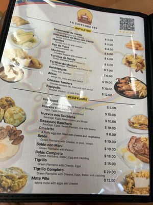 Menu photo 2 La Cafeteria Eduatoriana Houston, TX