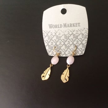 World Market - Cute golden leaf drop earring - Furniture Stores Near Me - Brea, California World Market - Cute golden leaf drop earring - Furniture Stores Near Me - Brea, California
