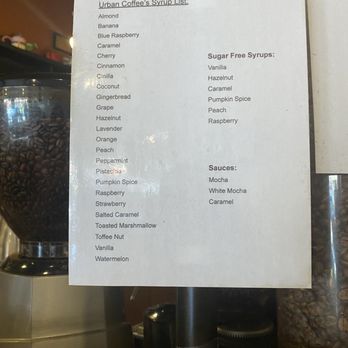 Urban Coffee - Latte flavors - Coffee & Tea Near Me - Greenlawn, New York Urban Coffee - Latte flavors - Coffee & Tea Near Me - Greenlawn, New York