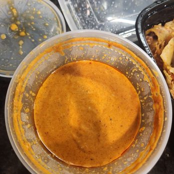Noodle Wave - Side of red curry sauce - Noodles Near Me - Dallas, Texas