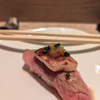 Kuramoto - A5 wagyu with foie gras on top - Sushi Bars Near Me - Tustin, California