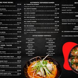 Big Bang Mongolian Grill - Menu