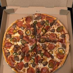 Hot Mama's Pizzeria - Hot mama pizza- pepperoni, sausage, jalapeno