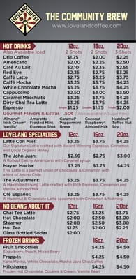 Menu photo 3 Loveland Coffee Columbia, SC