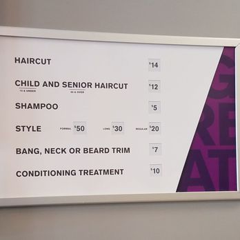 Great Clips - Price board, reasonable rates - Hair Salons Near Me - Chesapeake, Virginia