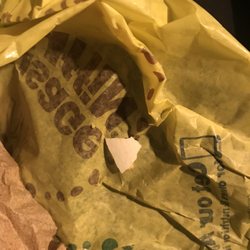 McDonald's - Part of the egg shell that I did not bite into