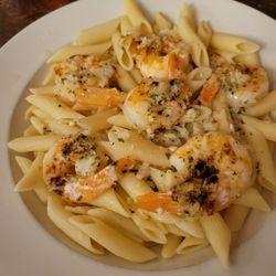 Deacon Blues - Shrimp scampi over ziti