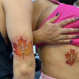 Matching tattoos! This represents our love for both New Hampshire and New Orleans Matching tattoos! This represents our love for both New Hampshire and New Orleans