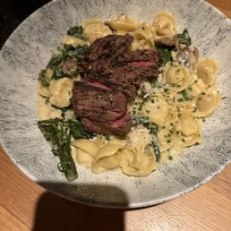 Steak and tortellini