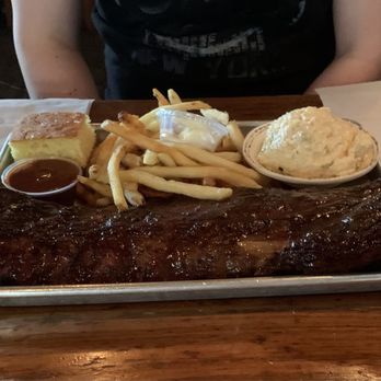 Bad to the Bone BBQ - Baby Back Dinner- Full Slab French Fries & Potato Salad - Barbeque Near Me - San Juan Capistrano, California