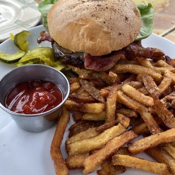The James - burger and fries - Irish Pub Near Me - Needham, Massachusetts