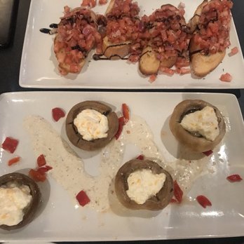 The Open Cork Eatery & Lounge - Stuffed mushrooms and bruschetta - Italian Near Me - Mississauga, Ontario The Open Cork Eatery & Lounge - Stuffed mushrooms and bruschetta - Italian Near Me - Mississauga, Ontario