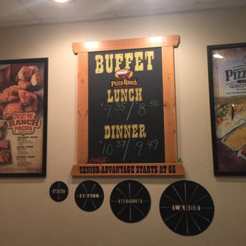 Pizza Ranch - a menu on the wall - Pizza Near Me - Muscatine, Iowa