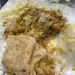 Jens Roti Shop and Caribbean Cuisine - Curry Chicken Doubles