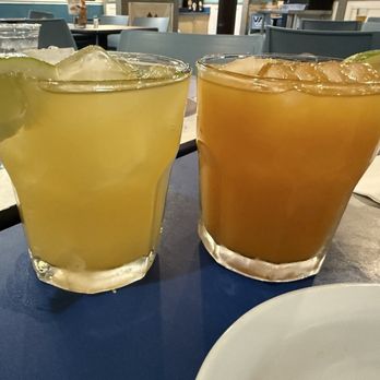 Wahoo's Fish Tacos - (L) - (R) Pineapple margarita, Passionfruit margarita - Mexican Near Me - Encinitas, California
