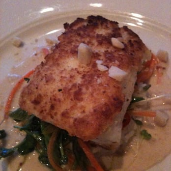 Wild Sage Bistro - Macadamia Crusted Halibut - New American Near Me - Spokane, Washington Wild Sage Bistro - Macadamia Crusted Halibut - New American Near Me - Spokane, Washington