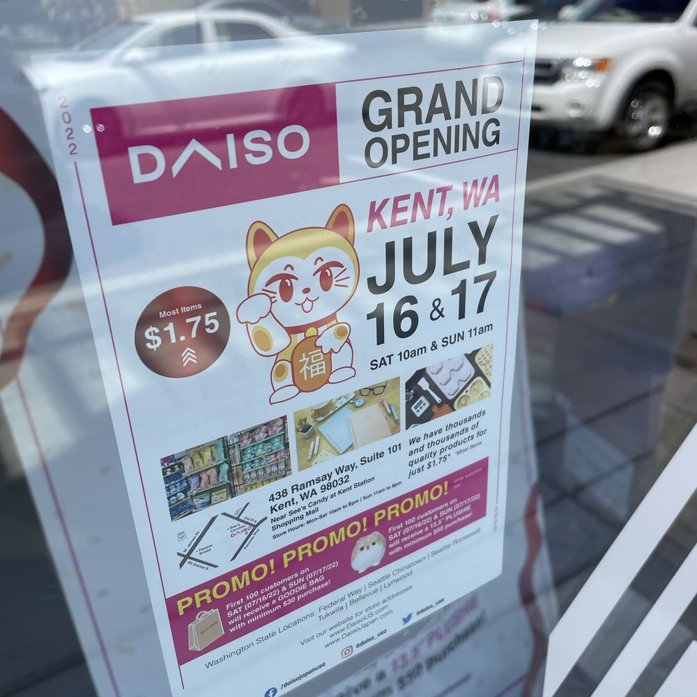 Daiso - Discount Store Near Me - Kent, Washington Daiso - Discount Store Near Me - Kent, Washington