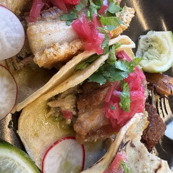 Urbe - TACOS DE CARNITAS Y CHICHARRON - Mexican Near Me - Houston, Texas