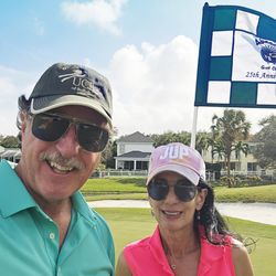 Abacoa Golf Club - ROSARIO S. CASSATA AND CAROLYN CASSATA AT ABACOA GOLF CLUB IN JUPITER FLORIDA.
