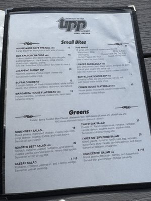 Menu photo 1 UPP Liquids Bend, OR