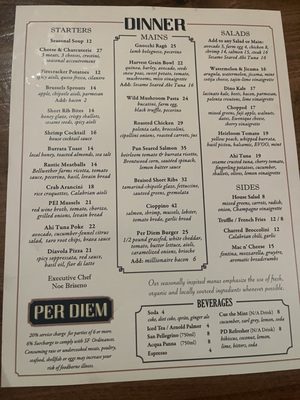 Menu photo 6 Per Diem - Financial District San Francisco, CA Menu photo 6 Per Diem - Financial District San Francisco, CA