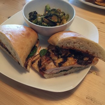 Table 20 - BBQ grilled chicken sandwich with crispy Brussels sprouts as a side - New American Near Me - Cartersville, Georgia Table 20 - BBQ grilled chicken sandwich with crispy Brussels sprouts as a side - New American Near Me - Cartersville, Georgia