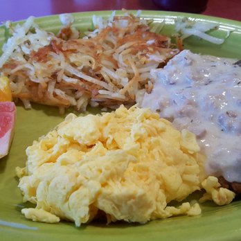 Geraldine's Counter - Chicken Fried Steak with eggs and hash browns (9/26/16) - American Near Me - Seattle, Washington Geraldine's Counter - Chicken Fried Steak with eggs and hash browns (9/26/16) - American Near Me - Seattle, Washington
