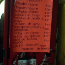 Antojitos Doña Inés - Lista de precios y menú.
