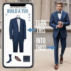 Bedazzled Bridal & Formal - Build your Tux from the convenience of your home
