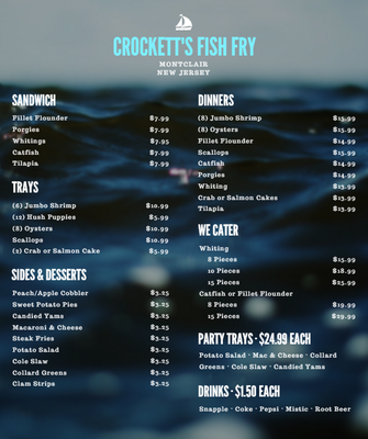 Menu photo 6 Crockett's Fish Fry Montclair, NJ
