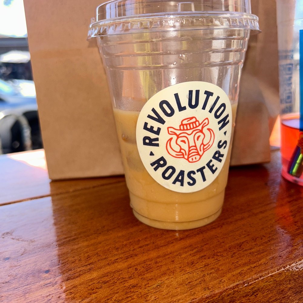 Revolution Roasters - cold brew w almond milk - Coffee & Tea Near Me - Oceanside, California