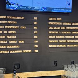Sunriver Brewing Co - Redmond Pub - Current tap list when we went in.