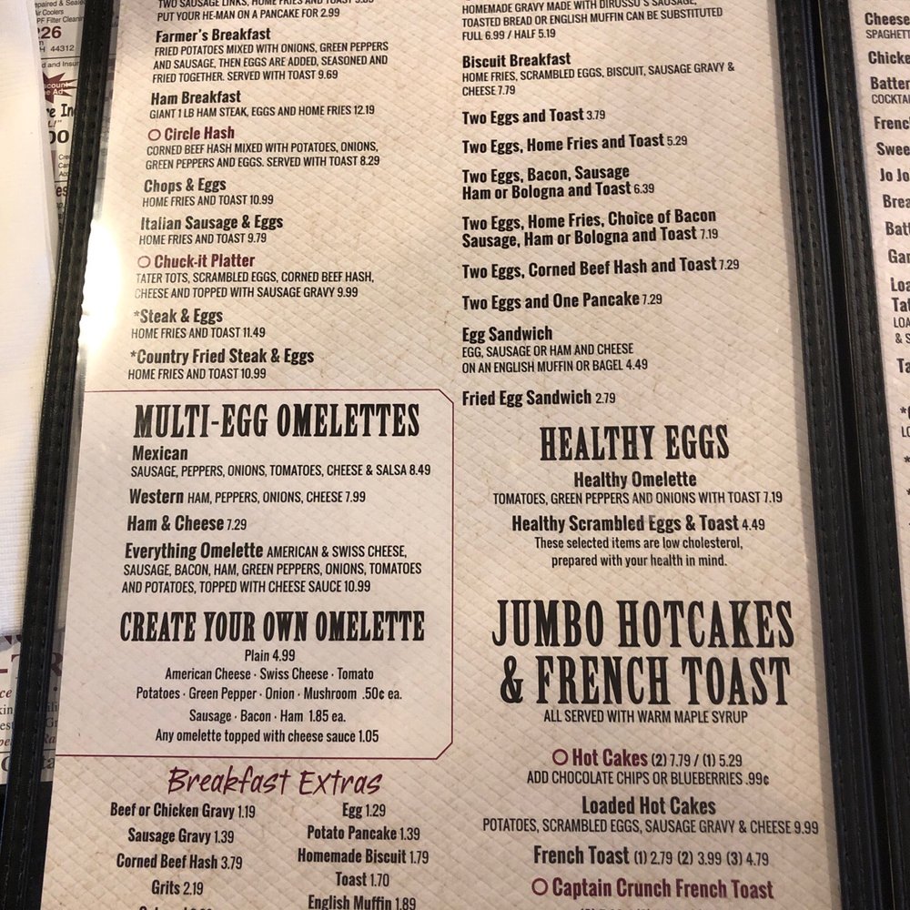 Circle Restaurant - Menu - Breakfast & Brunch Near Me - Deerfield, Ohio Circle Restaurant - Menu - Breakfast & Brunch Near Me - Deerfield, Ohio