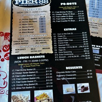 Pier 88 Boiling Seafood &Bar - Seafood Near Me - Temecula, California Pier 88 Boiling Seafood &Bar - Seafood Near Me - Temecula, California