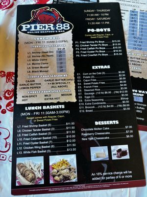 Menu photo 2 Pier 88 Boiling Seafood &Bar Temecula, CA Menu photo 2 Pier 88 Boiling Seafood &Bar Temecula, CA