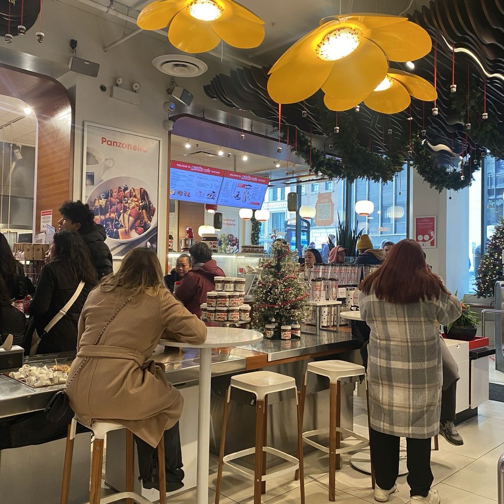 Nutella Cafe - Seating - Desserts Near Me - Chicago, Illinois Nutella Cafe - Seating - Desserts Near Me - Chicago, Illinois
