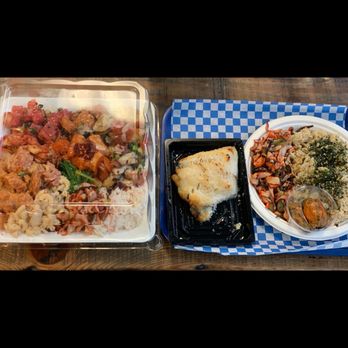 Seattle Fish Guys - Poke sampler, miso glazed black cod and smoked mussels - Seafood Markets Near Me - Seattle, Washington Seattle Fish Guys - Poke sampler, miso glazed black cod and smoked mussels - Seafood Markets Near Me - Seattle, Washington
