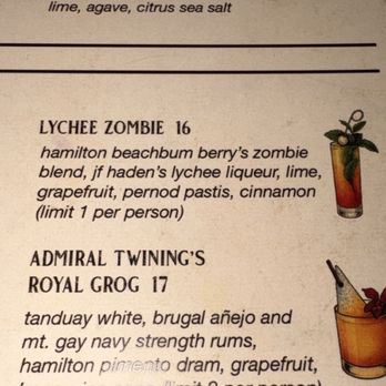 Black Jack’s Rum Bar & Grille - The absolute best drink ever!! Lychee zombie!! - Cocktail Bars Near Me - Davie, Florida Black Jack’s Rum Bar & Grille - The absolute best drink ever!! Lychee zombie!! - Cocktail Bars Near Me - Davie, Florida