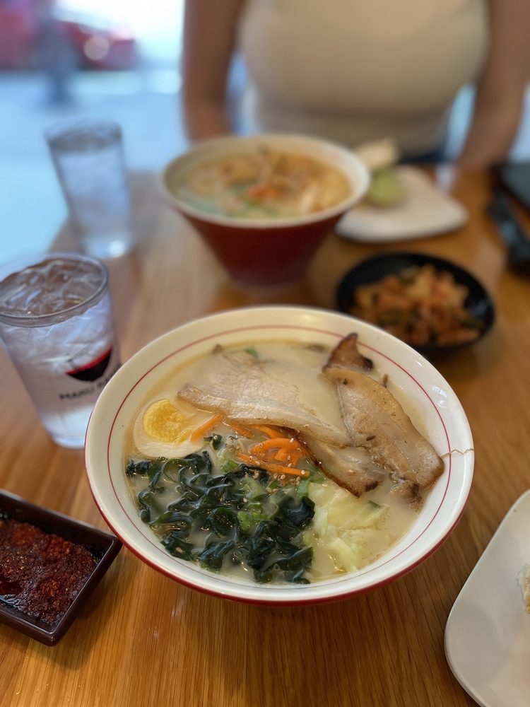 Food from Maru Ramen