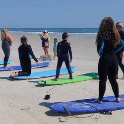 Surf Station 2 - Blane and Nick teaching our crew how to surf!