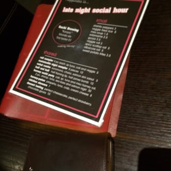 Harney Oceanside - Late night social hour menu. - Sushi Bars Near Me - Oceanside, California