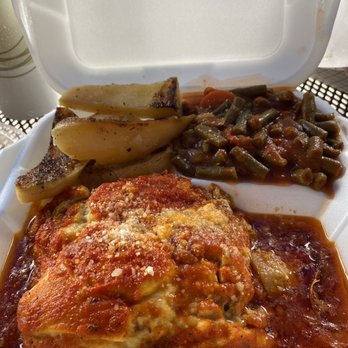 Mr. Gyro's - Excellent Mousaka! They give you a ton of food! Greek potatoes and green beans were my fav! - Greek Near Me - Jupiter, Florida