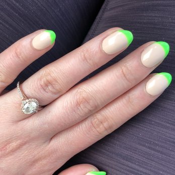 Luminous Nail Lounge - Loved the green tips and shape! Such a great job, as always. - Nail Salons Near Me - Lake Stevens, Washington