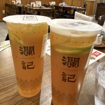JBC Rice Noodles Ramen - Refreshing Yashi Lemon Tea!! - Noodles Near Me - Astoria, New York