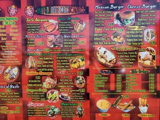 Menu photo 2 La Unica San Antonio, TX