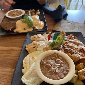 Dolche Cafe Mexifood - Crema de chipotle omelette plate, and Chilaquiles divorciados plate - Coffee & Tea Near Me - Chula Vista, California Dolche Cafe Mexifood - Crema de chipotle omelette plate, and Chilaquiles divorciados plate - Coffee & Tea Near Me - Chula Vista, California