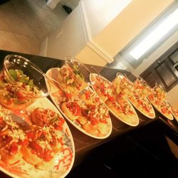 Impeccably Gourmet Catered - Bruschetta with conch and shrimp ceviche